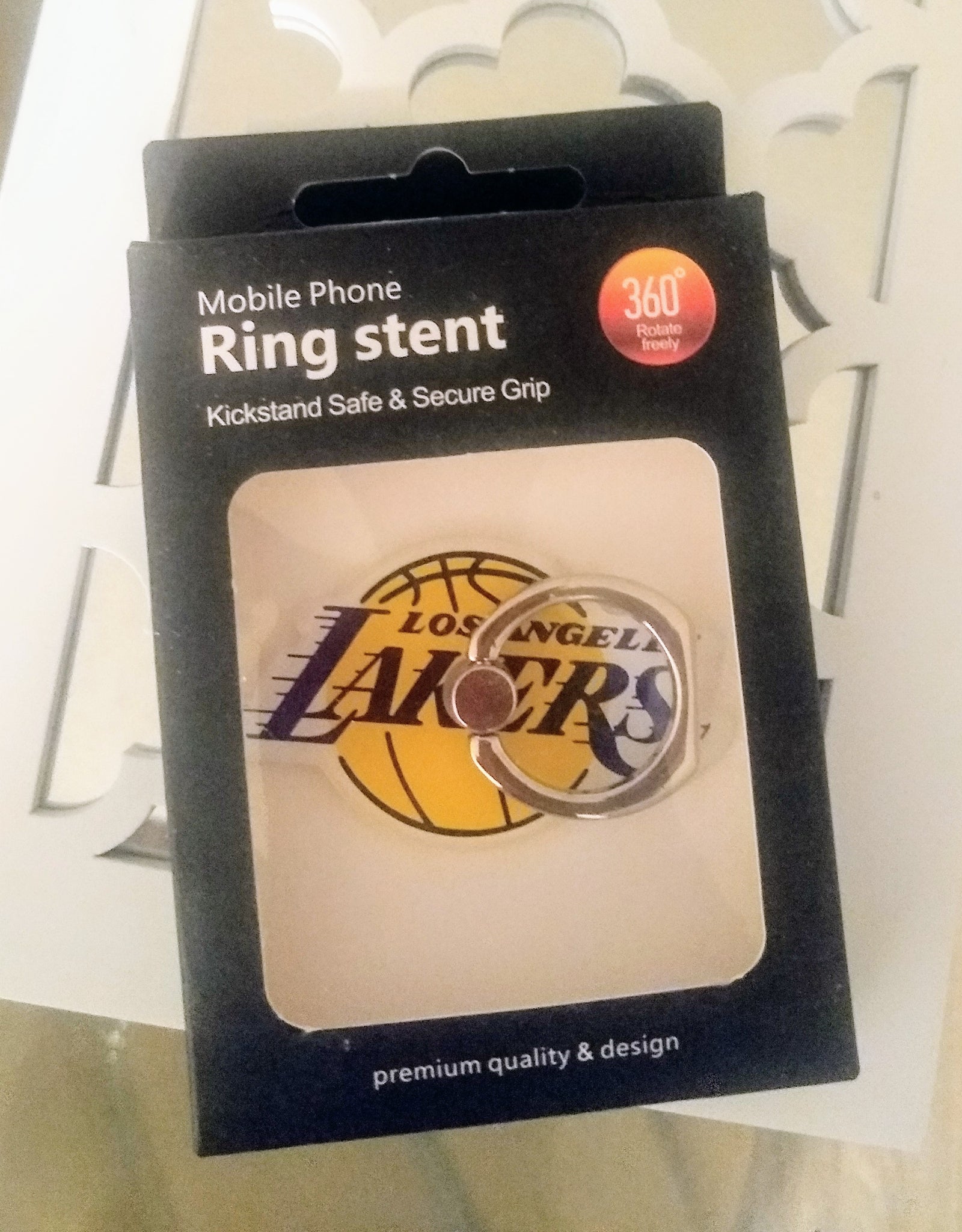 LA Lakers cell phone ring stand.