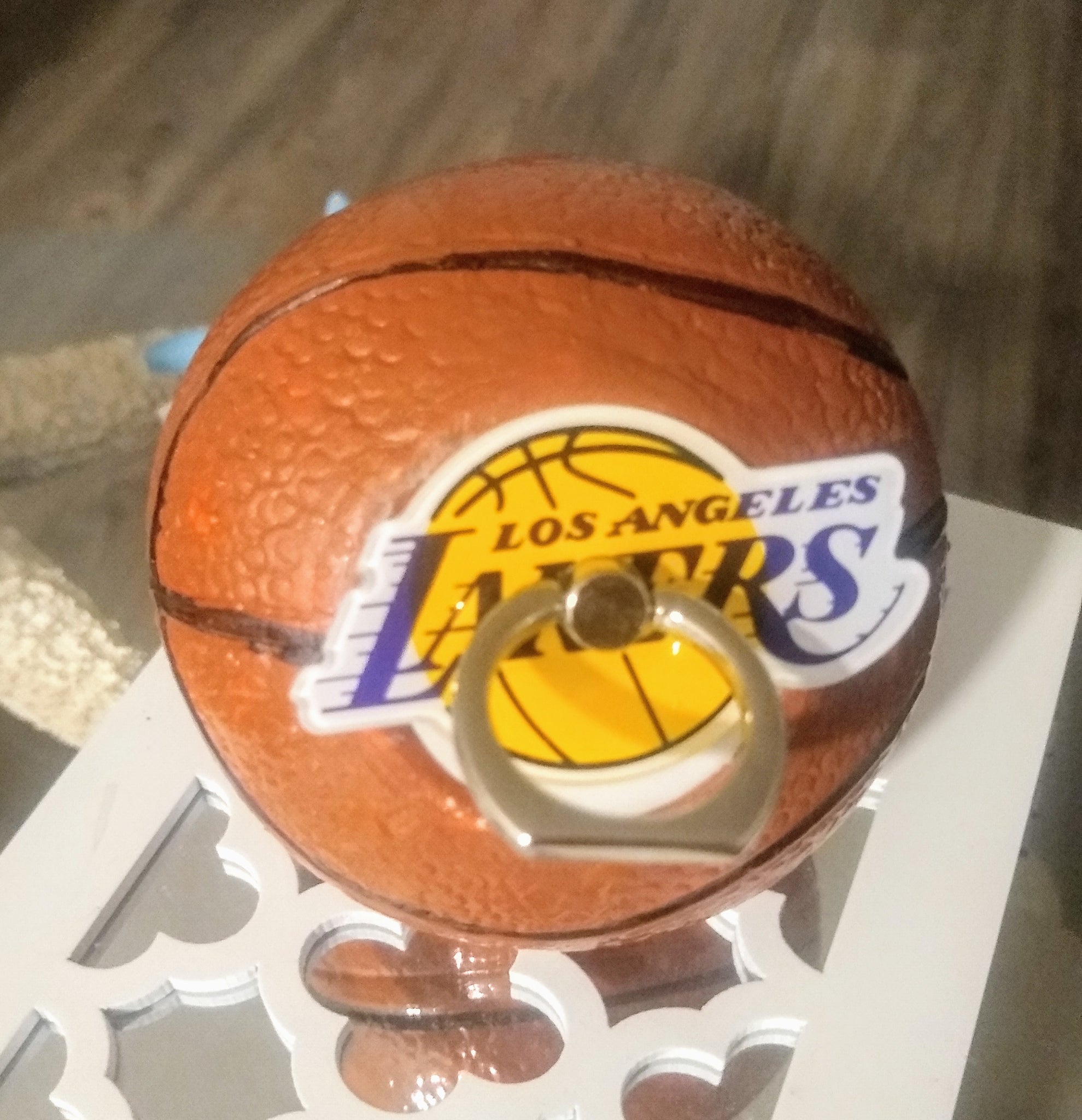 LA Lakers cell phone ring stand.