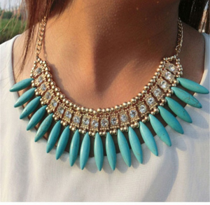 Turquoise Tropics & Tribals Necklace