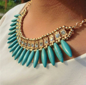 Turquoise Tropics & Tribals Necklace