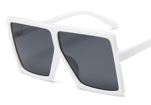 "White Nights" square sunglasses with smokey grey lens