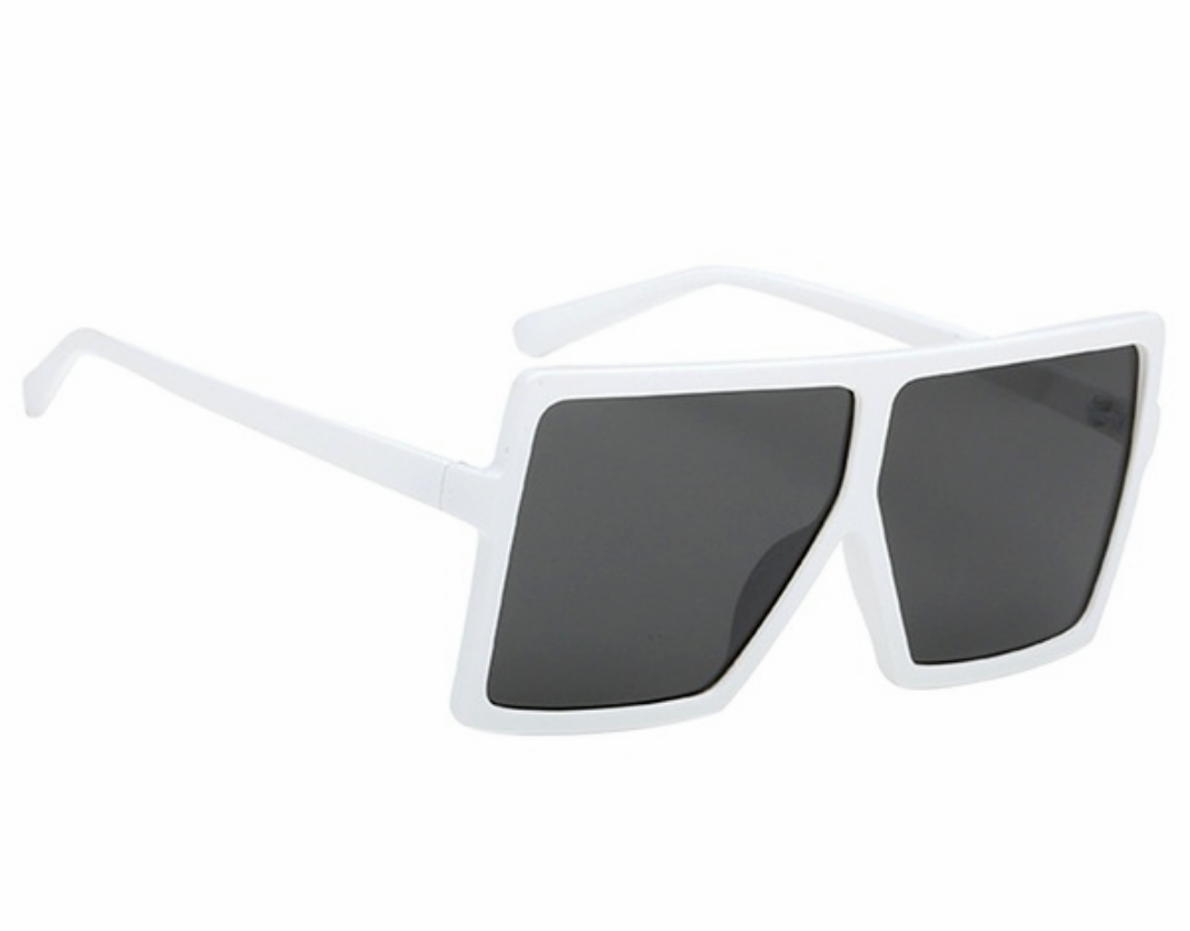 "White Nights" square sunglasses with smokey grey lens