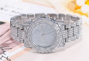 Bling On Another Level, Silver-tone & rhinestone watch.