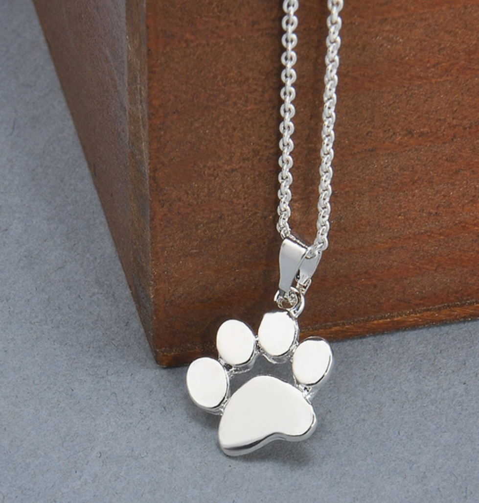 "Mini Paws" Paws Print Necklace.