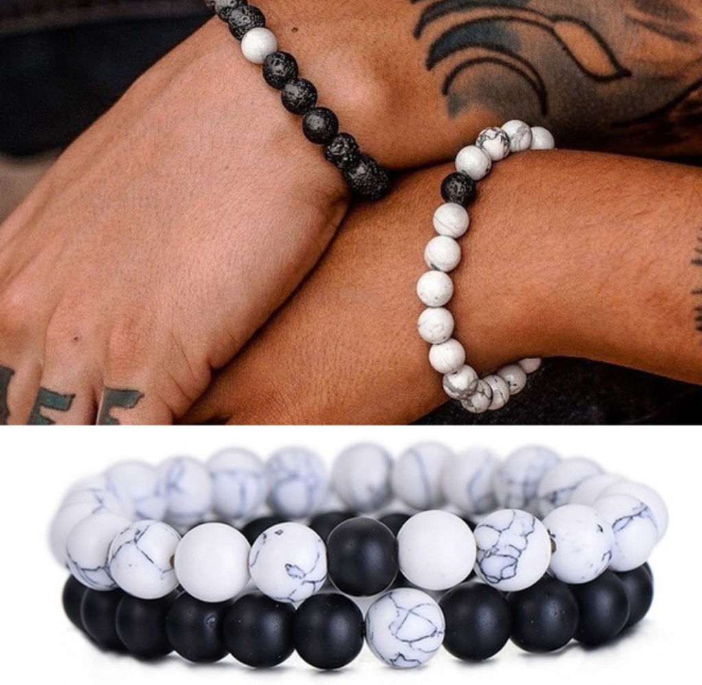 2 piece Couple's bracelet set