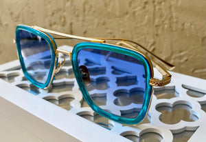 “Retro Cools” Malibu Ombré Aviator Sunglasses