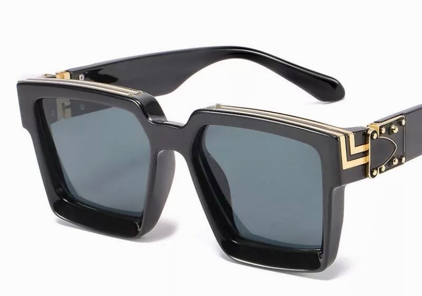 The”Millionaire” Sunglasses in Black Ice