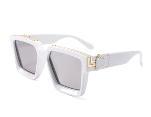 The”Millionaire” Sunglasses in White Knights